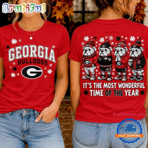 Georgia Bulldogs 2026 NCAA Autumn Festive Cheer T Shirt