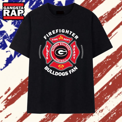 Georgia Bulldogs firefighter always ready Bulldogs T Shirt