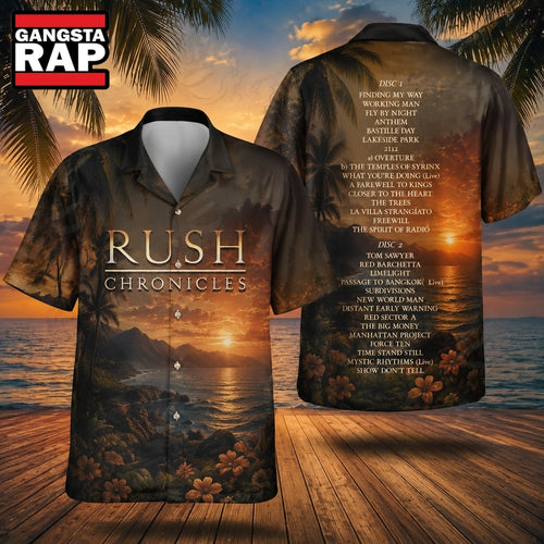 Great Rock Band Rush Chronicles Summer Aloha Hawaiian Shirt, Music Hawaiian Shirt