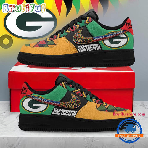 Green Bay Packers 2026 NFL Juneteenth Air Force 1 Shoes Sneaker