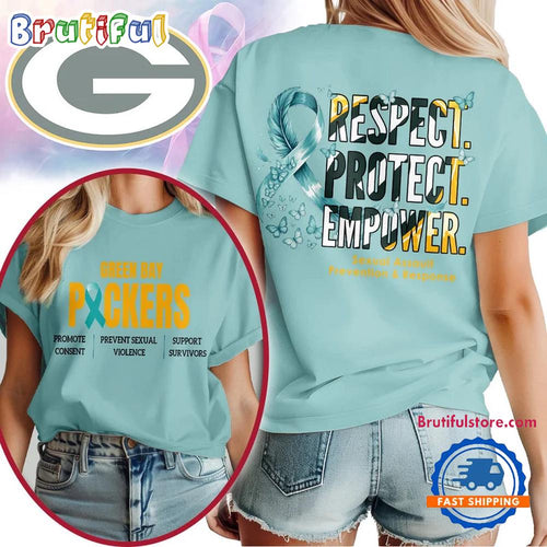 Green Bay Packers 2026 NFL SA Prevention Month Unisex 3D T Shirt