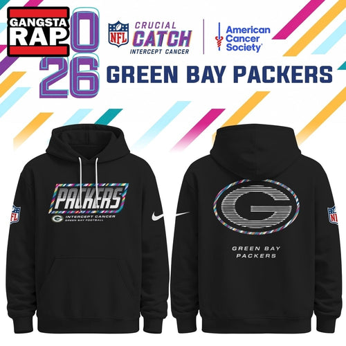 Green Bay Packers NFL Crucial Catch 2026 Limited Edition Black Hoodie Shirt, Football New Design Shirt