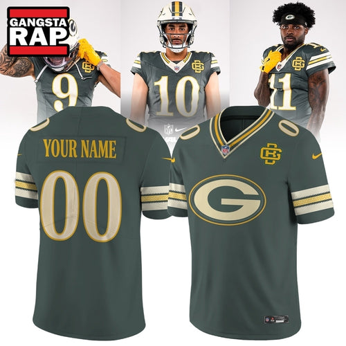 Green Bay Packers NFL Rivalries 2026 Custom Name And Number Football Jersey