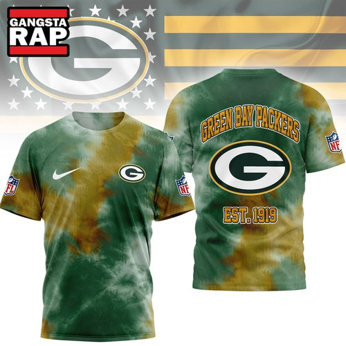 Green Bay Packers NFL Sunday Legends Tie Dye 3D Shirt, Football New Design Shirt