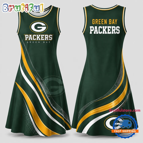 Green Bay Packers NFL Team Pride Women’s Sleeveless Dress
