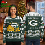 Green Bay Packers Snoopy And Woodstock Winter Coats Ugly Christmas Sweater
