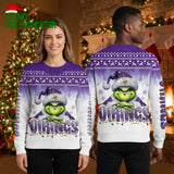 Grinch Santa Hat Christmas Lights Ugly Christmas Sweater
