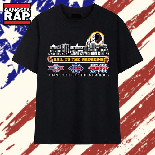 Hail To The Redskins Super Bowl Champions Skyline Signatures T Shirt