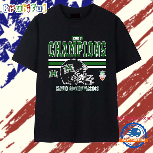 Hawaii Rainbow Warriors 2025 Hawai’i Bowl Champions T Shirt