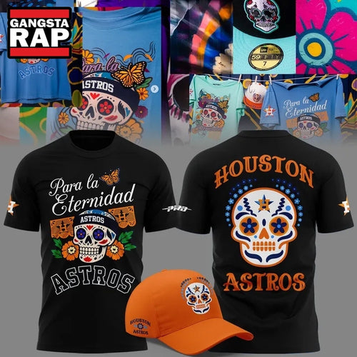 Houston Astros Hispanic Heritage 2026 New Design Black T Shirt