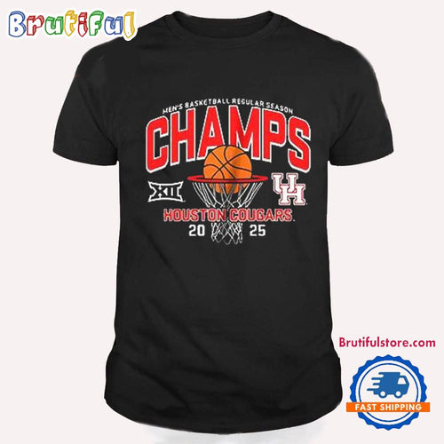 Houston Cougars 2025 Men’s Basketball Regular Season Champs T Shirt