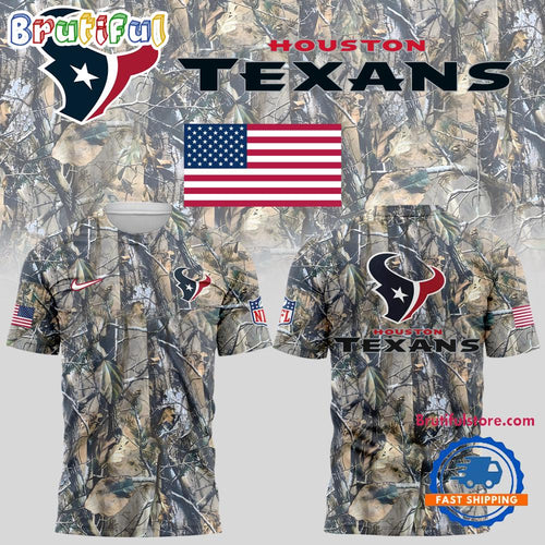 Houston Texans Camo Limited Edition 2025 3D Shirt