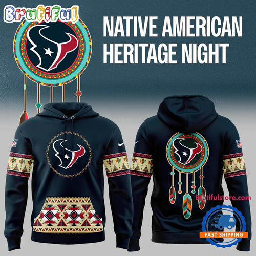 Houston Texans NFL 2024 Native American Heritage New Hoodie
