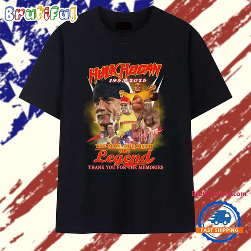Hulk Hogan 1953-2025 The Man The Myth Legend T Shirt