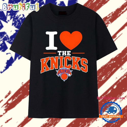 I Love The New York Knicks Basketball Team logo T Shirt