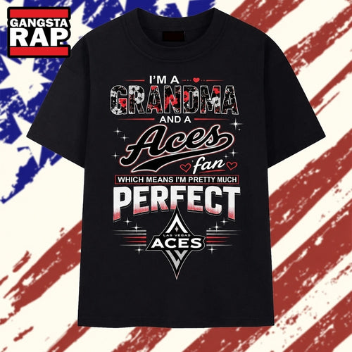 I’m A Grandma And A Las Vegas Aces 2026 Vintage T Shirt