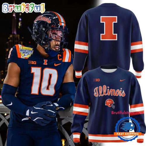 Illinois Fighting Illini Football Music City Bowl Uniform Sweatshirt