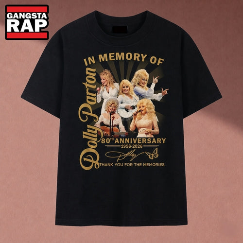 In Memory Of Dolly Parton 80th Anniversary 1956 2026 Tribute T Shirt, Music 2D Shirt