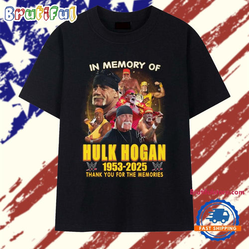 In Memory Of Hulk Hogan 1953-2025 WWE Signature T Shirt