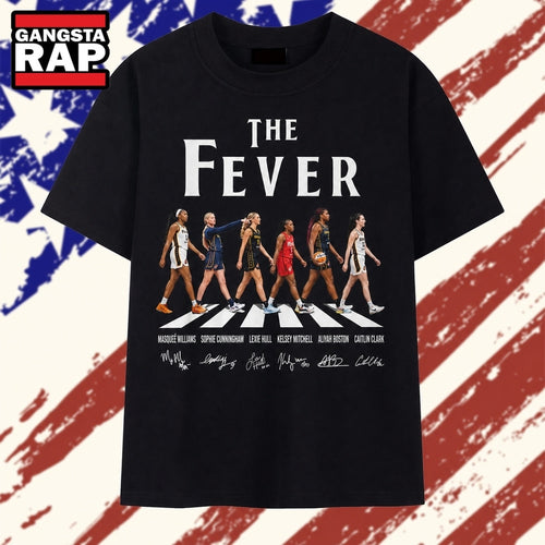 Indiana Fever Abbey Road Style Caitlin Clark Boston Mitchell T Shirt