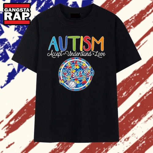 Indiana Fever Autism Awareness Accept Understand Love Basketball T Shirt