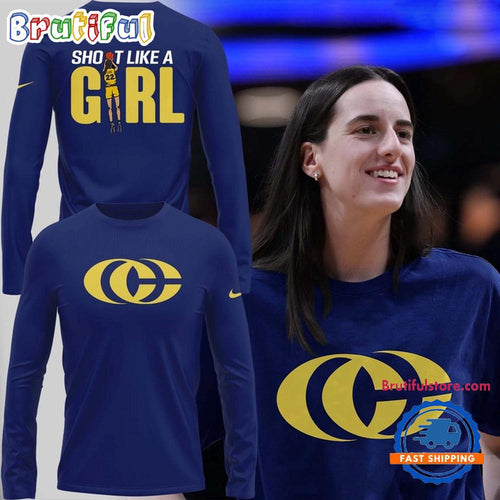 Indiana Fever Caitlin Clark Shoot Like A Girl Long Sleeve Shirt