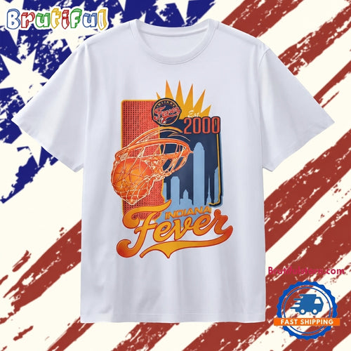 Indiana Fever Est 2000 City Skyline Basketball Vintage T Shirt