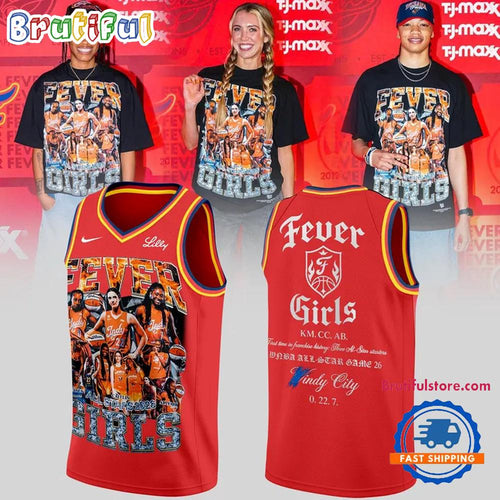 Indiana Fever Girls All Stars 2026 Limited Edition Red Basketball Jersey
