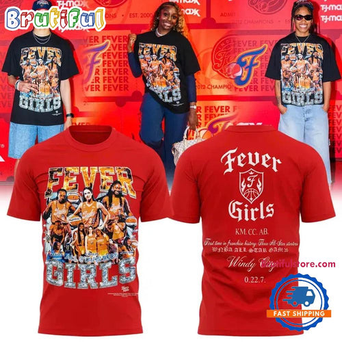 Indiana Fever Girls All Stars 2026 Limited Edition Red T Shirt