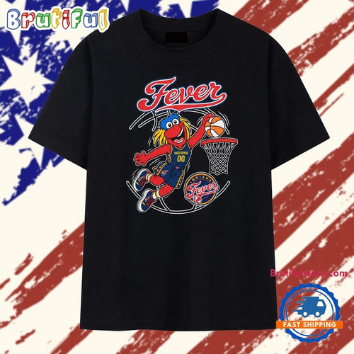 Indiana Fever Mascot Slam Dunk Vintage Basketball 2026 T Shirt