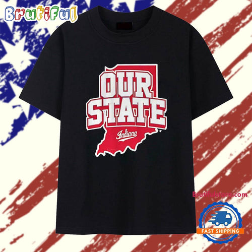 Indiana Hoosiers Our State map T Shirt