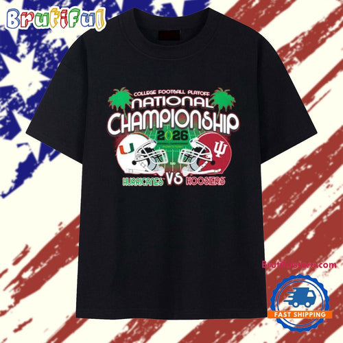 Indiana Hoosiers vs Huricanes CFP Championship Matchup 2026 T Shirt