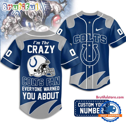 Indianapolis Colts 2026 NFL Crazy Football Fan Personalized Jersey Shirt