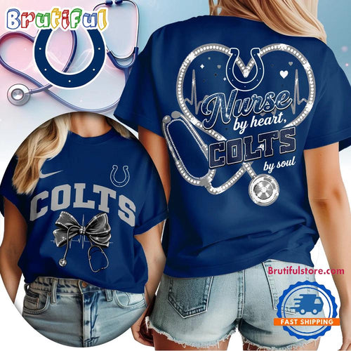 Indianapolis Colts 2026 NFL Nurse By Heart Unisex 3D Shirt