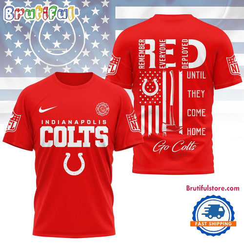 Indianapolis Colts 2026 NFL Red Friday Firefighter Limited Edition 3D Shirt
