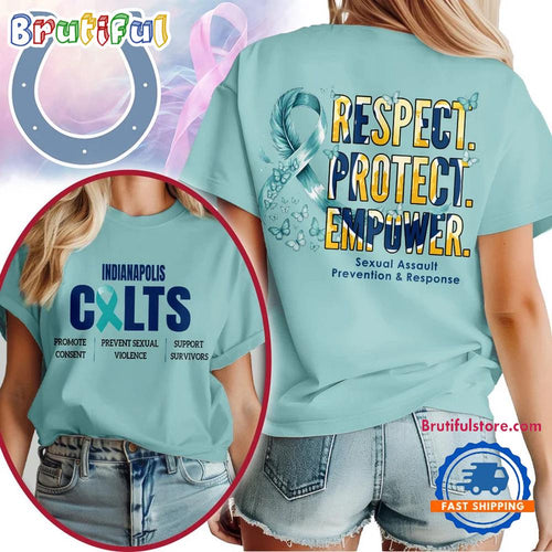 Indianapolis Colts 2026 NFL SA Prevention Month Unisex 3D T Shirt