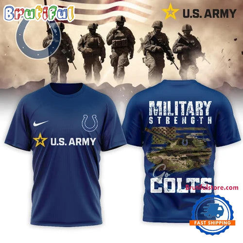 Indianapolis Colts 2026 NFL US Army Military Strength Limited 3D Shirt