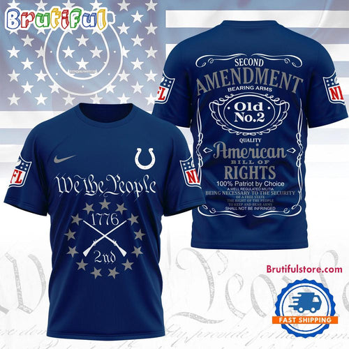 Indianapolis Colts NFL Second Amendment Limited Edition 3D Shirt