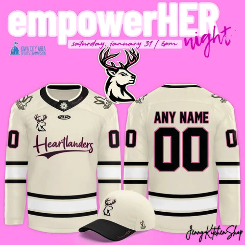 Iowa Heartlanders EmpowerHer Night 2026 Jersey
