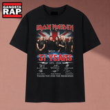 Iron Maiden 51 Years 1975 2026 Thank You For The Memories T Shirt, Music 2D Shirt