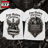 Iron Maiden Christian Armor On Fear Gone 3D Shirt Hoodie T-Shirt