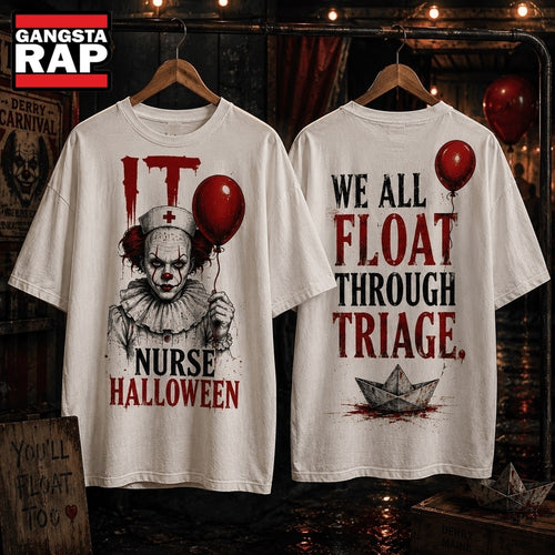 IT Nurse We All Float Halloween 3D Shirt