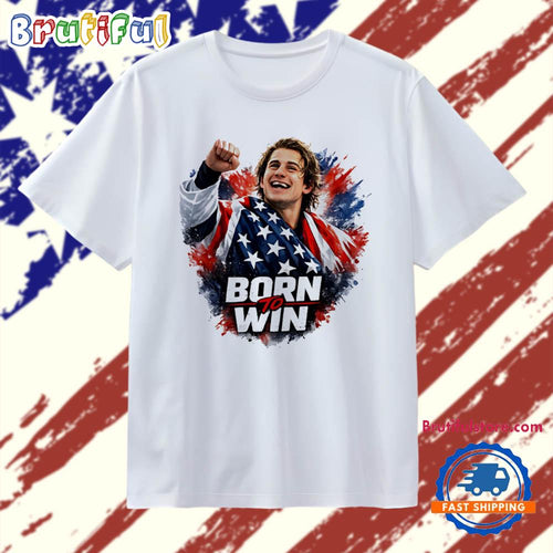 Jack Hughes Team USA Hockey born to win T Shirt