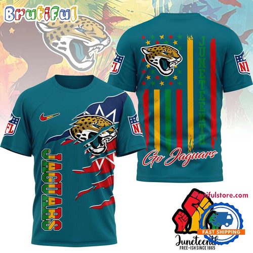 Jacksonville Jaguars 2026 NFL Juneteenth Freedom Limited Edition 3D Shirt