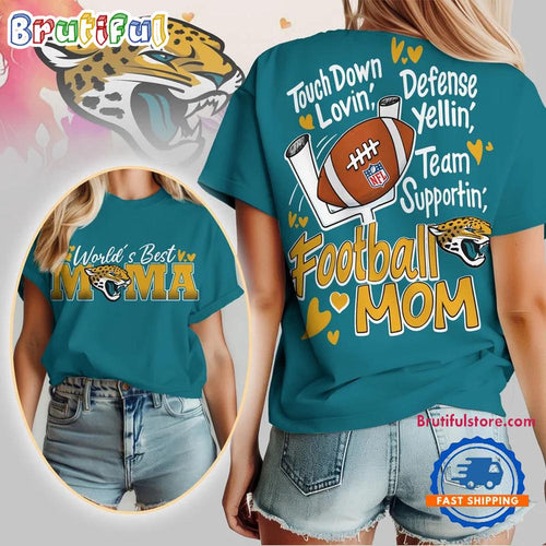 Jacksonville Jaguars 2026 NFL Mother Day Football Mama All Over Print T Shirt