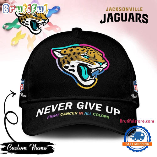 Jacksonville Jaguars Never Give Up Fight Cancer In All Colors Classic Cap