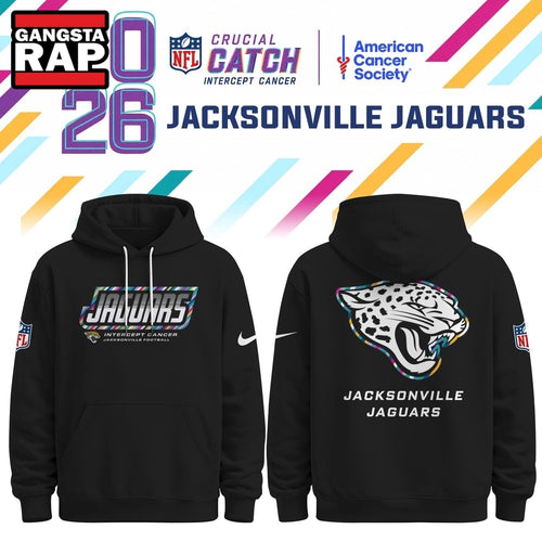 Jacksonville Jaguars NFL Crucial Catch 2026 Limited Edition Black Hoodie Shirt, Football New Design Shirt