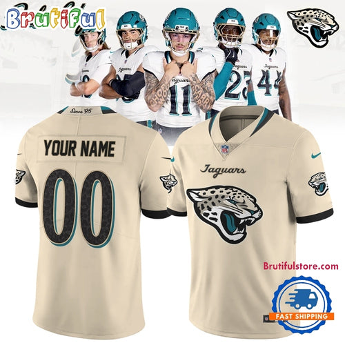 Jacksonville Jaguars NFL Rivalries 2026 Custom Name And Number Football Jersey