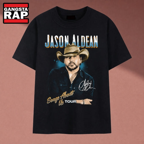 Jason Aldean Songs About Us Tour Country Music Graphic T Shirt , Music 2D Shirt