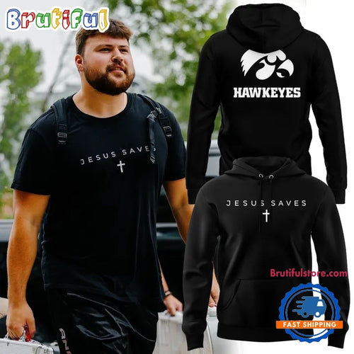 JESUS SAVES x Iowa Hawkeyes 2026 Hoodie T-Shirt